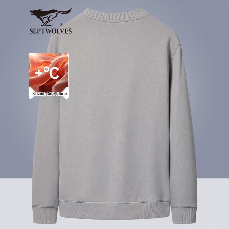 

Septwolves Men s Wolf Head Print Pullover Sweatshirt 2XL