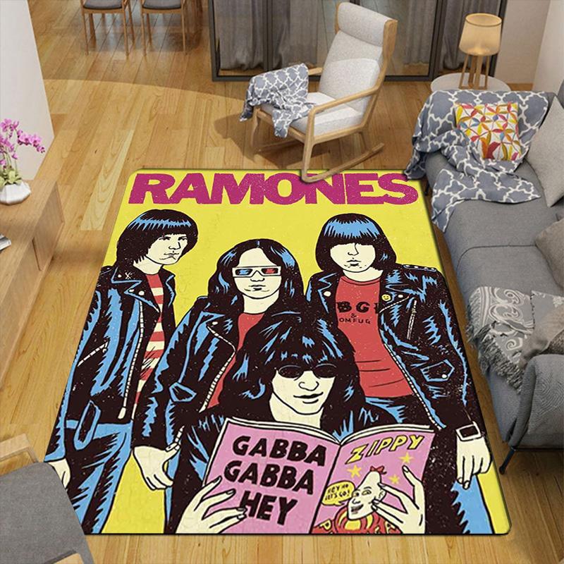 Ramones: Strange Talk Rug Floor Mat for Living Room or Bedroom Soft and Comfortable Carpet a Gift for Birthday and Holiday.ZFF0913076