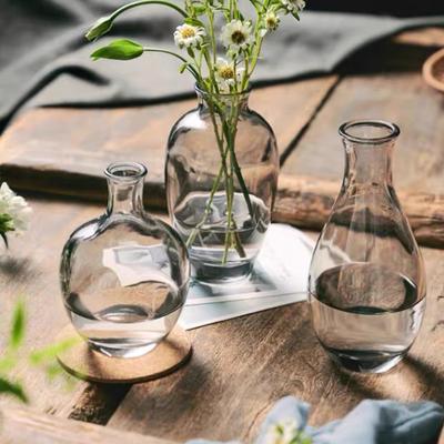 Cam Çiçek Vazosu Çiçekler İçin Dekoratif Vazo Çiçek Şişesi Ev Dekorasyonu Düğün Dekoru Vazo Dekorasyonu Ev Estetik Dekoru
