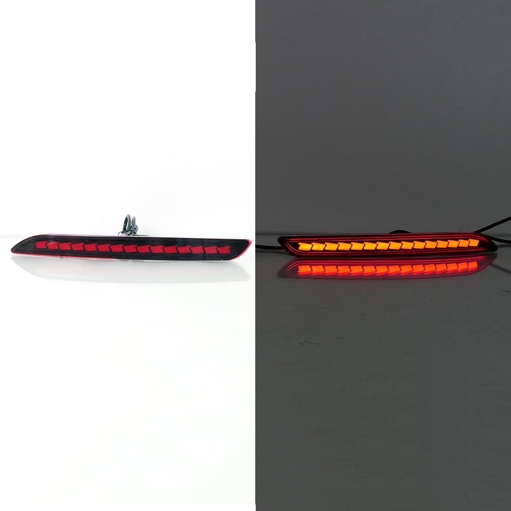 LED Rear Bumper Reflector Light Fit For 2023 2024 Honda Accord LED Brake/Tail/Driving Light With Sequential Turn Signal Light Fog Lamp
