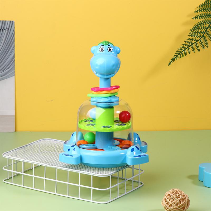 Kids Fun Giraffe Rotating Jumping Ball Rolling Beads Toy Baby Early Education Toy Finger Skill Training Montessori Baby Toy
