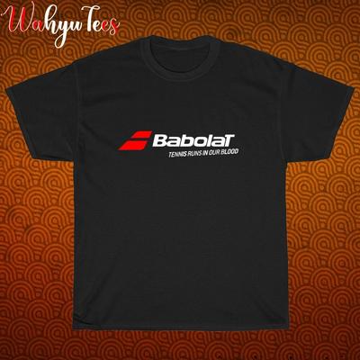 Nauja! Babolat Logotipas Juoda Pilka Tamsiai Mėlyna Balta Dydis S-5XL Unisex Marškinėliai