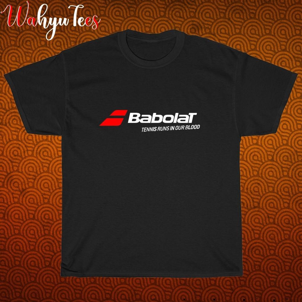 New! Babolat Logo Black Grey Navy White Size S-5XL Unisex T-Shirt