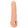 Gaine Réaliste Toucher Peau avec Anneau - 21 cm - mixte / adulte Beige