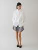 Average Attitude Oversized Striped Shirt_White