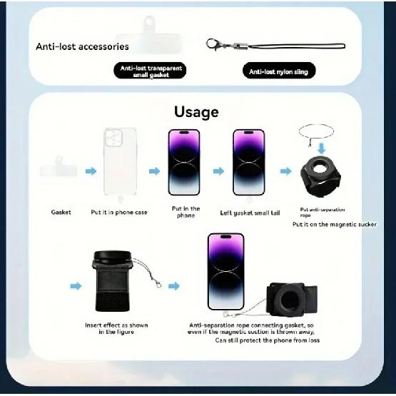 Magnetic Suction Arm Wrist Mobile Mount Strong Magnetic Hand Strap Phone Holder Bracket For iPhone17-12 Pro Max Samsung