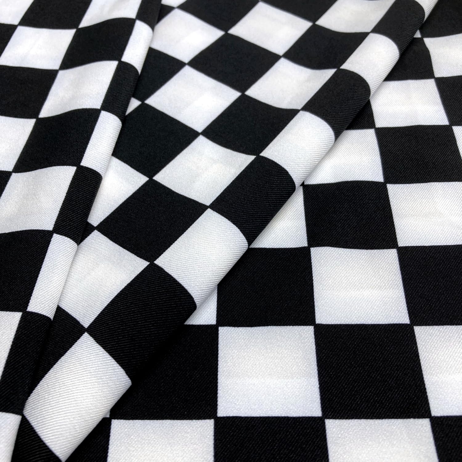 

Checkered Chiffon 145cm Japanese Craft Check Pattern [moonfarm] Fabric, Wide, Pattern, White, Black, Monochrome, Checkered, Fabric, (3m, Large)