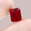 AAA 12x6 MM Flawless Blood Red Ruby Emerald Cut Loose Gemstone Mozambique