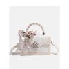 IELGY Small Square Bag Niche Design High-End Bow Crossbody Bag