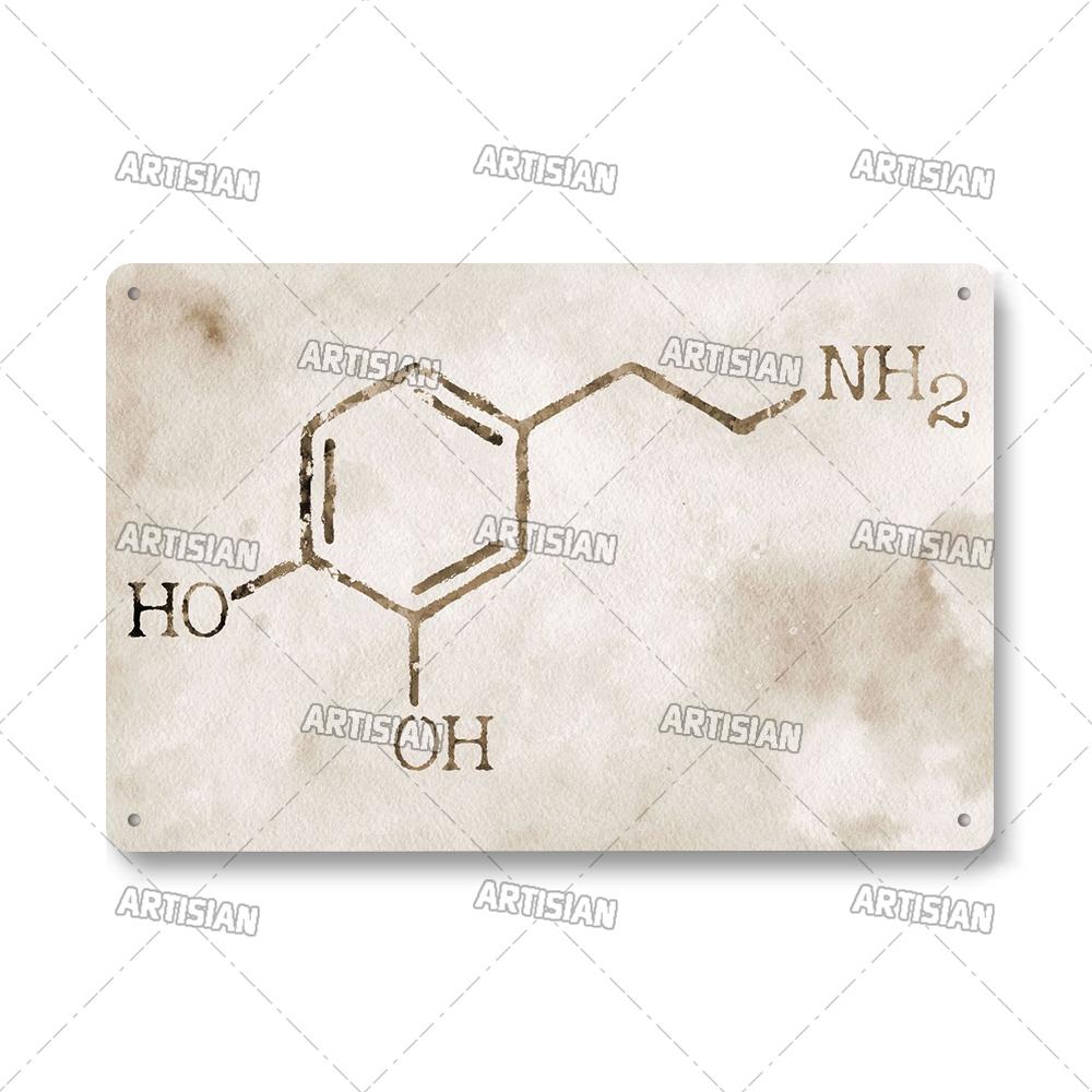 Artisian Clinic Металлическая табличка Стоматолог Жестяная вывеска Анатомия Декоративная тарелка Медицинская больница Хирургия Зубной орган Кости Нерв Мозг 20x30cm（7.8x11.8inch）