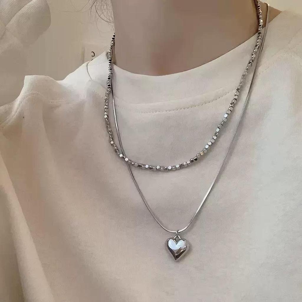 Women's Summer Luxury Titanium Steel Necklace - High-End Design Clavicle Pendant
