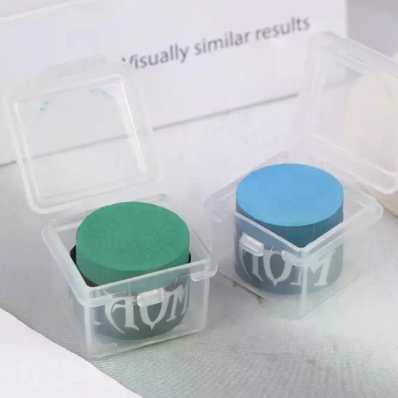 1PC Billiard Chalk with Storage Box No-Slip Pool Cue Stick Snooker Easy Powder Billiard Accessories for Pool Table Games