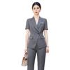 Women's Summer Short-Sleeve Suit for Elegant Professional Look