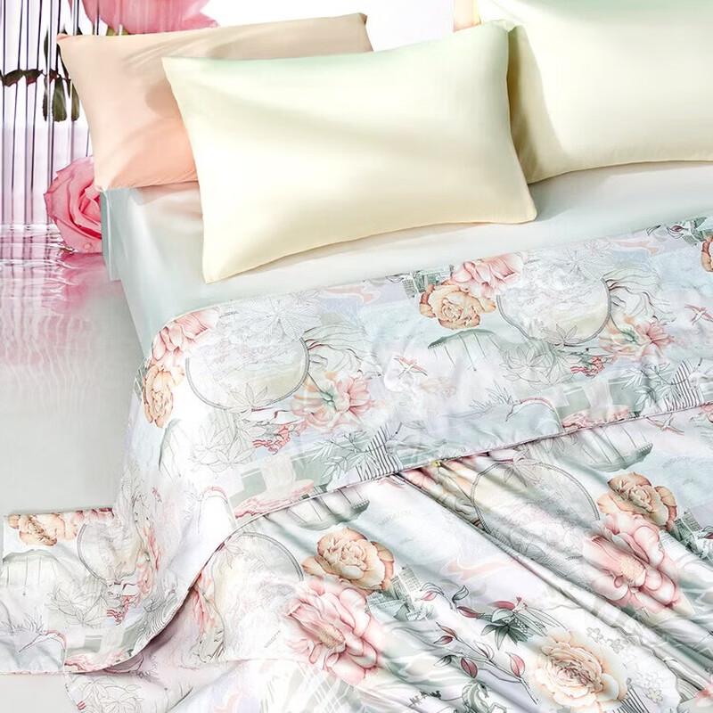 FUANNA Antibacterial Tussah Silk Summer Quilt