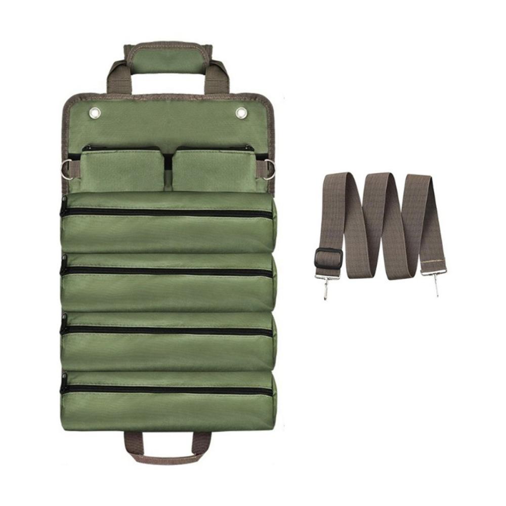 Gerollte Werkzeugaufbewahrungstasche Große Kapazität Schwerlast-Werkzeugtasche Hardware-Werkzeugtasche Mechaniker