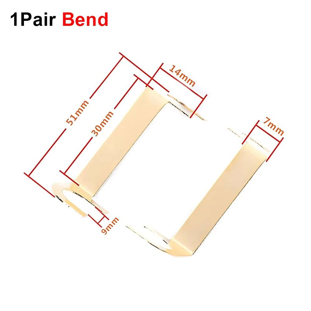 1Pair Four Column Straight Piece Pure Copper Terminals Socket Clip  Audio Junction Box 1Pair Bend