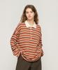 CARGOBROS FOR WOMAN Bold Stripe Collared T-Shirt (Camel)