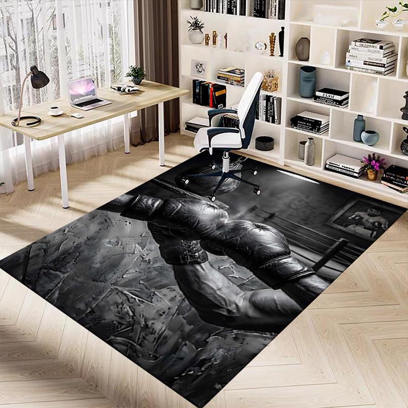 1PC Boxing Gloves Boxing Ring Extra Large Non-Slip Floor carpet, Office, family, bedroom, Studio - Large Area RugJ0379