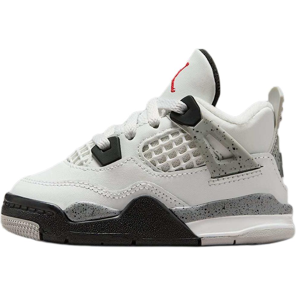 Air Jordan 4 Retro OG TD White Cement 2025 Dětské tenisky Summit-White Fire-Red Tech-Grey IB4387-100