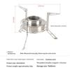 SHGO-Aluminum Alcohol Burner 100Ml Mini Backpacking Stove Stainless Steel Folding Stand