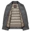 Deebinze Men's Winter Wool Blend Overcoat with Detachable Down Liner