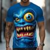 Horror Skeleton Pattern T Shirt For Man Novelty Skull 3D Printed Harajuku Short Sleeve Loose Street Tops Sport Unisex T-shirts