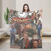 Delorean Back To the Future 80s Style Knitted Blanket Car Time Machine Flannel Throw Blankets Couch Printed Thin Multifunction