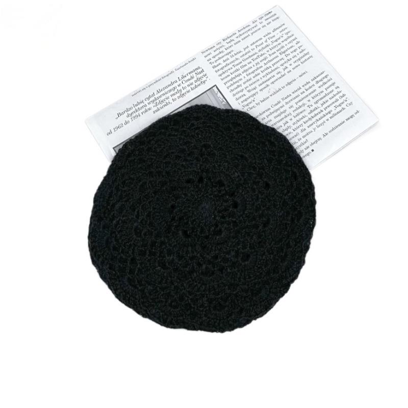 25 Handmade Crochet Single-layer Autumn and Winter Beret, Crochet Hat Autumn Warm Multi-color