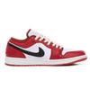 Jordan Air Jordan 1 Low Top Vintage Basketball Shoes Men's White Red FJ3459-160(Team-)