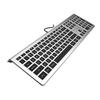 KB460 Ultra-Thin RGB Backlit Silent Wired Keyboard for Gaming & Office Use