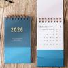 2026 Simple Calendar Small Desk Calendar Creative Coil Calendar Planner Desktop Decoration Office Stationery