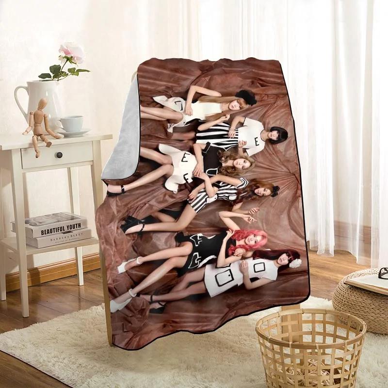 Modern Popular LABOUM KPOP Girl Blanket On For The Sofa/Bed/Car Portable 3D Blanket For Kid Home Textile Fabric 1009