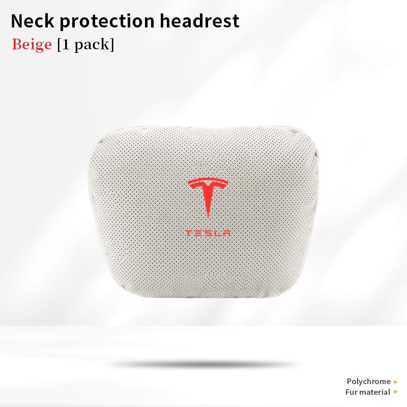For Tesla Model 3 Model Y Model S Model X Car Headrest Neck Support Seat Soft Neck Pillow Automobile Tesla Interior Accessories