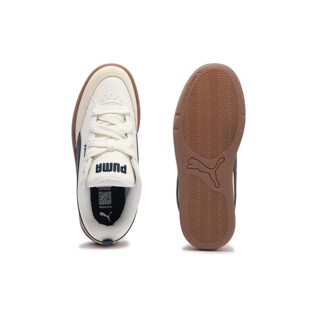 Puma Park Lifestyle Series Versatile Casual Lightweight Comfortable Durable Low-Top Skate Shoes Unisex Sneakers White Blue 397262-07