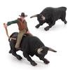 Szenenzubehör Sammlerfigur Modell Tier Spielzeug Rodeo Bulle Bullenreiter PVC Modell