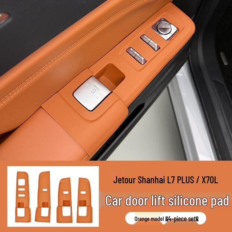 Jetour Shan Hai X70L Car Door and Center Console Protective Silicone Pads