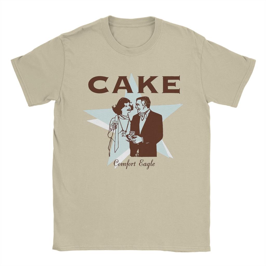 Camiseta Confortável Casual Bolo Águia para Homens Gola Redonda Algodão Camisetas Mangas Curtas Camisetas Tops Estampados Gráficos