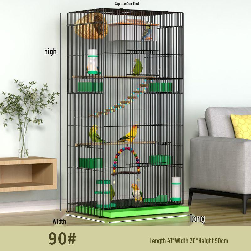 Large Parrot & Bird Cage for Budgies, Peonies, Wrens, Starlings & More