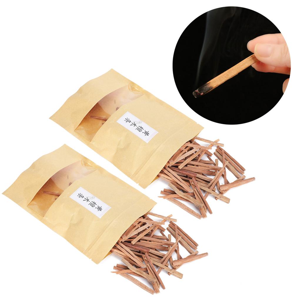 2 Packs Sandalwood Wood Sticks Incense for Yoga Aromatherapy Tea Ceremony GgiftsIrregular