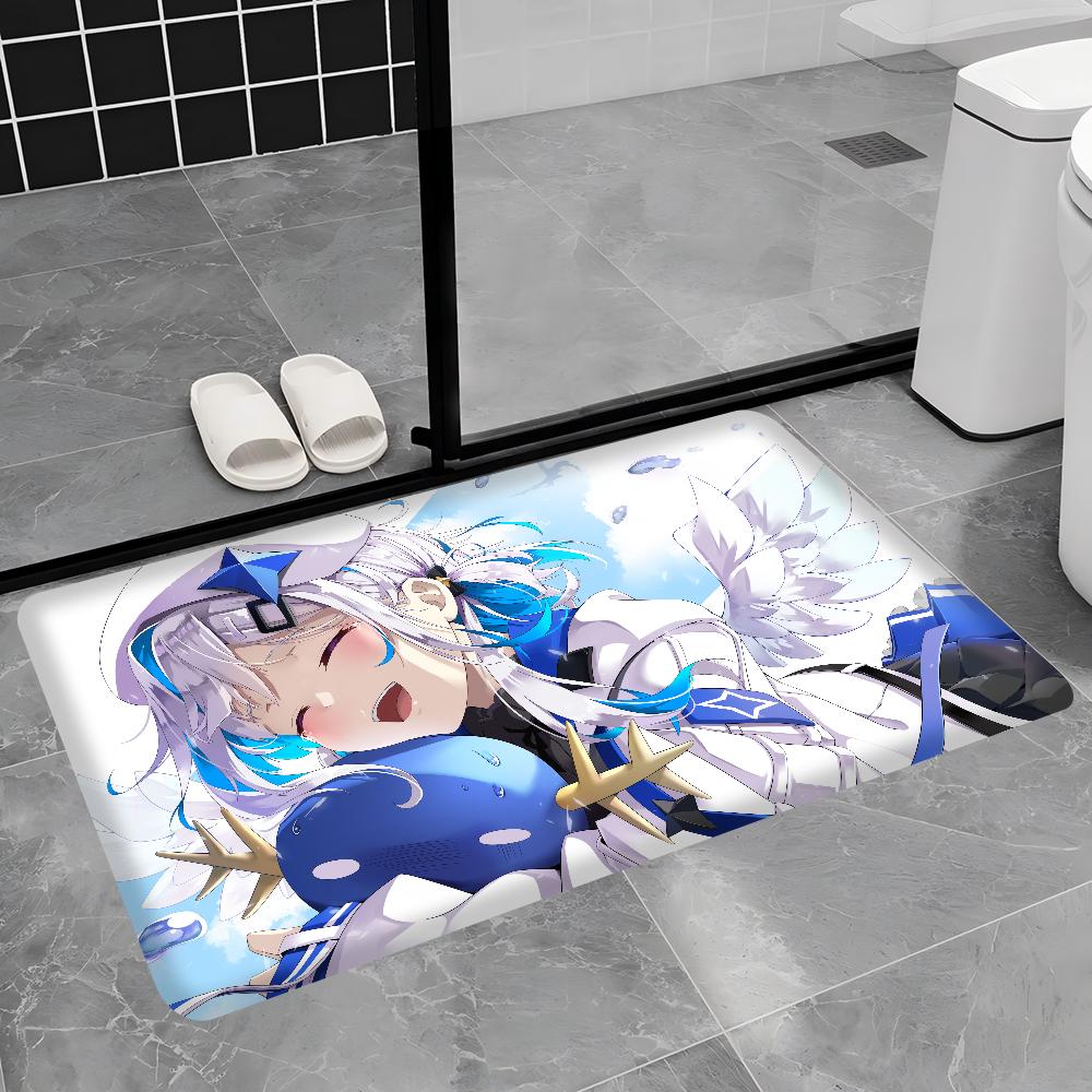 Hololive Amane Kanata Floor Mat Retro Multiple Choice Living Room Kitchen Rug Non-Slip Modern Home Decor