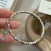 S925 Sterling Silver Green Tara Seed Syllable Tibetan Style Bracelet: High-End, Fashionable, Light Luxury, Versatile Design