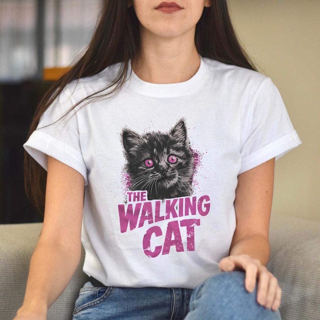 The Walking Cat Funny Horror Parody T-Shirt
