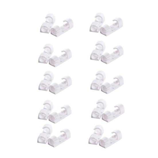 20Pcs Draht Lagerung Clips Schnalle Organizer Sicherung Daten Linie Kabel Klemme Fixer