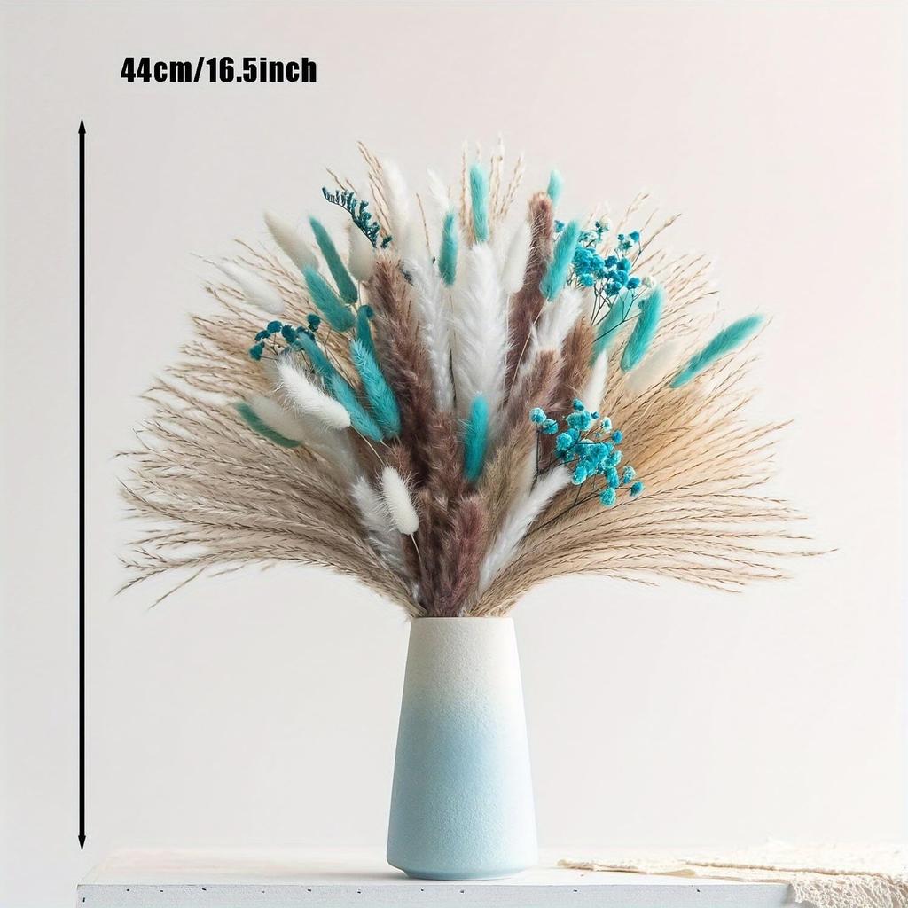 Natural Dried Flowers Home Decor Bouquet Wedding Arrangement Fluffy Phragmites Reeds Pampas Bunny Tail Grass Bohemia Decoration