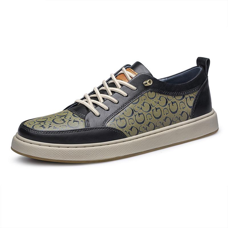 Spring Casual Board Shoes Men's Trendy Shoes Little White Shoes Fashionable Versatile Handsome Driving Shoes Soft-soled Sports Shoes