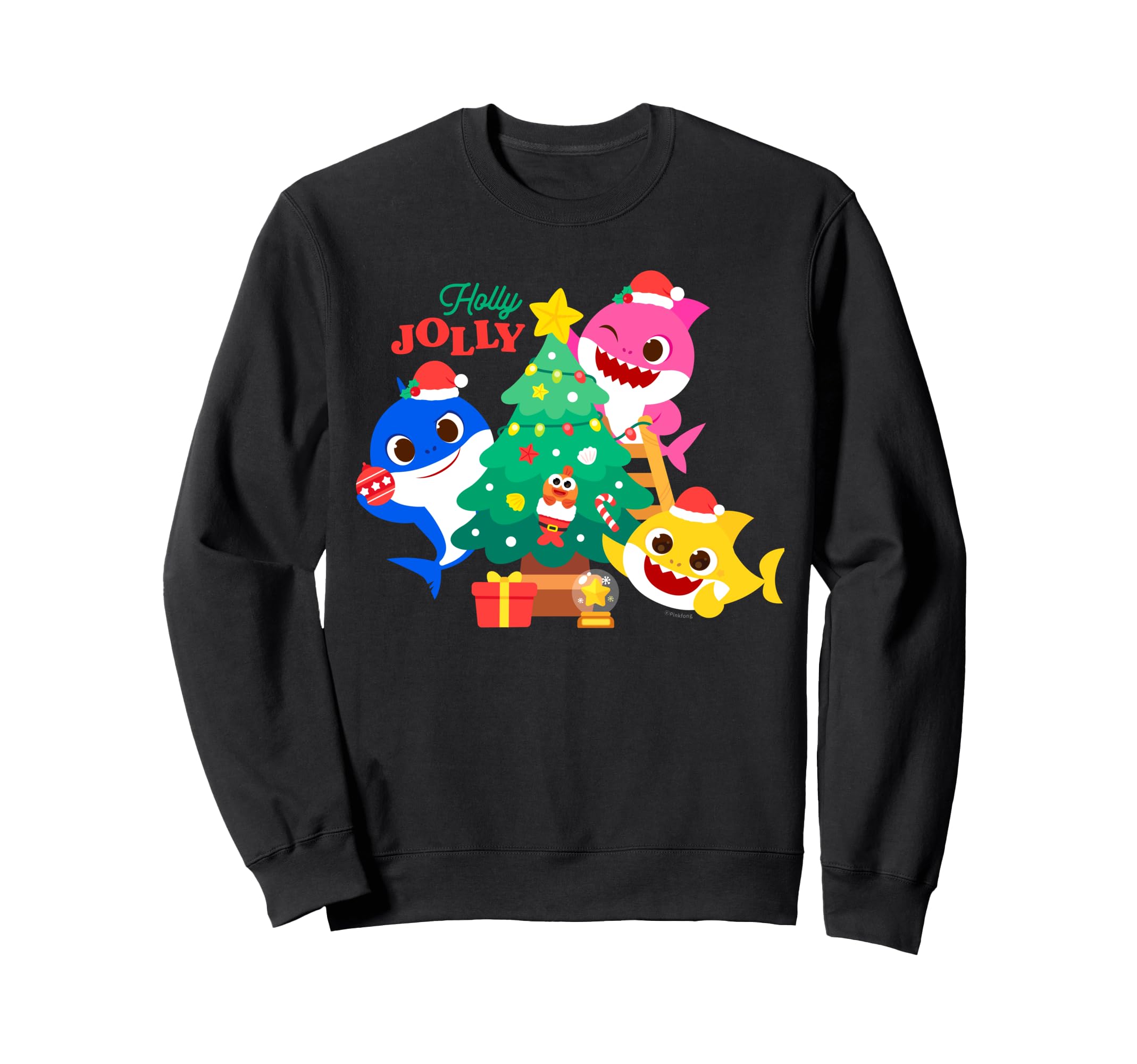 

Baby Shark Family Christmas Holiday Tree Kids Men s Women s Sweatshirt
