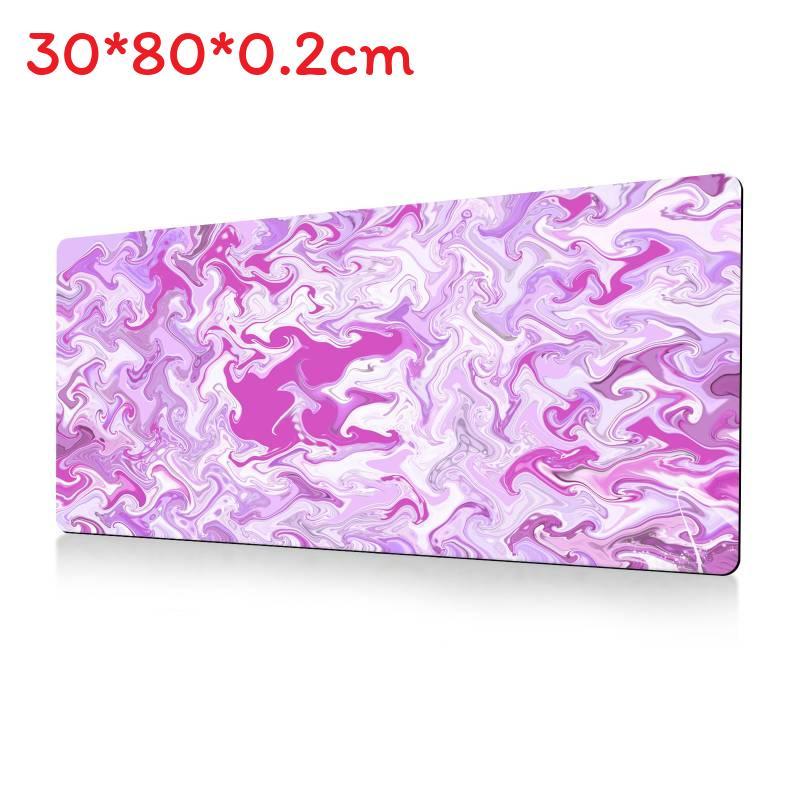 Ofis Masası Konforu İçin Kaymaz Yüzeyli Soyut Akışkan Büyük Mouse Pad