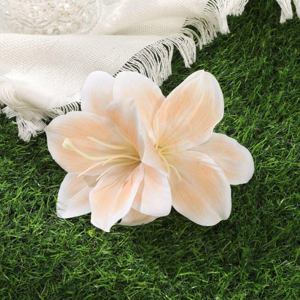Cloth Flower Hairpin Korean Style Bohemia Hairpins Simulation Flower Duckbill Clip  Ladies/Girls