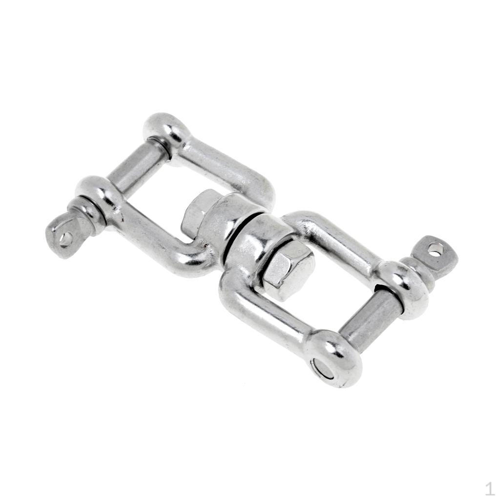

3/16 1/4 5/16 3/8 1/2 5/8 Marine Jaw/jaw Swivel Anchor Chain Ring Connector for Boat- M6