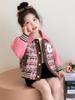 2025 Trendy Spring/Autumn Girls' Baseball Jacket - Stylish Fragrance Inspired Cool Outfit for Baby Girls